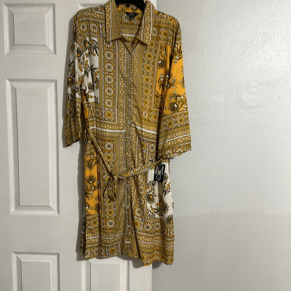 MLLE GABRIELLE
Womens Floral Button Up 3/4 Sleeve Dress - Picture 6 of 9